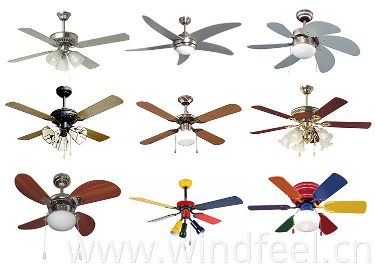 China 30 inch small modern ceiling fan light 6 blade copper motor decorative ceiling fans for bedroom